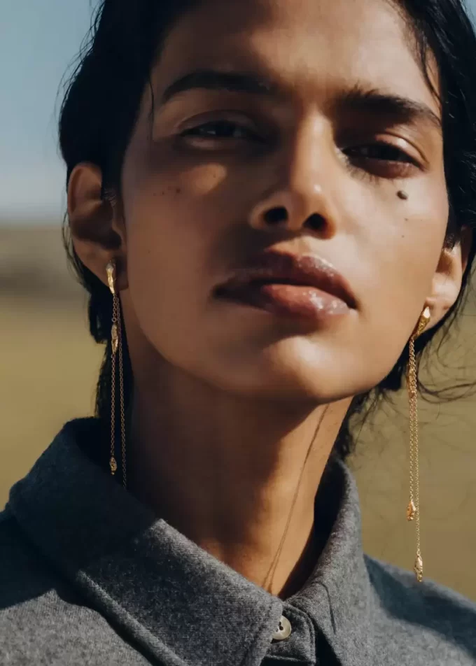 Eroz Chain Earrings Edition vergoldete Edition