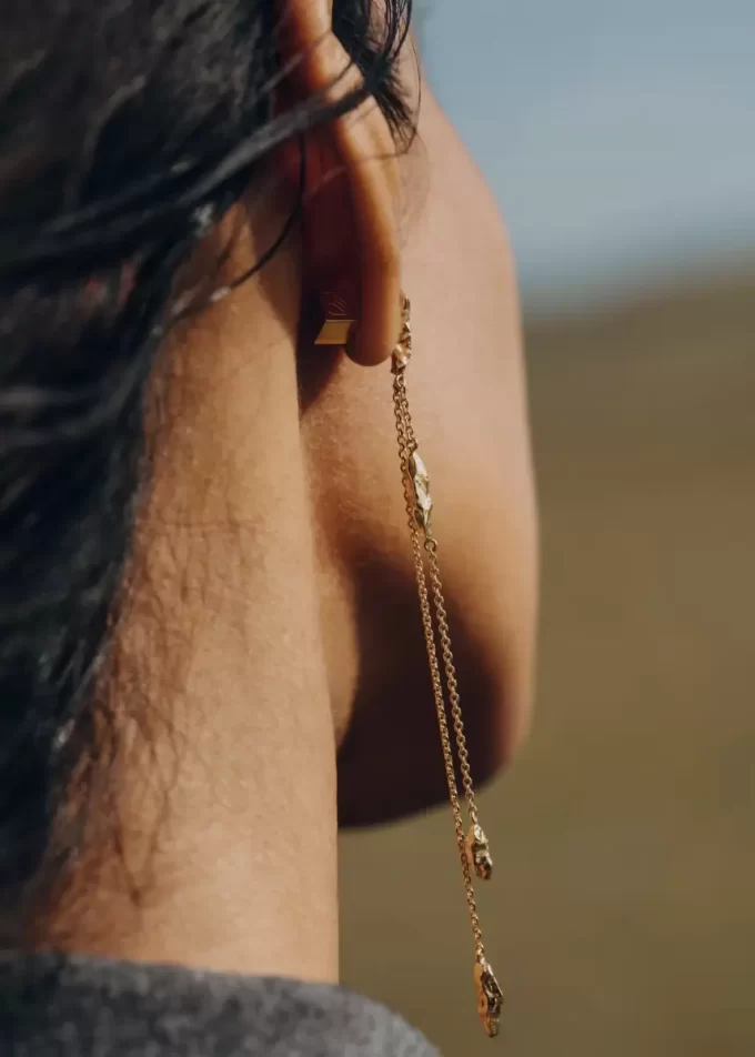Eroz Chain Earrings Edition vergoldete Edition