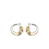 Eroz Creolen Edition Duo Palladium mit 24 Karat Vergoldung