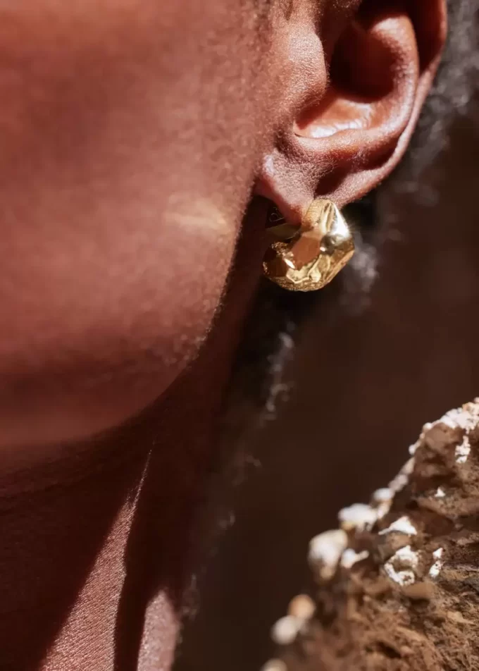 Eroz Ohrstecker Edition 24 Karat Gold vergoldet