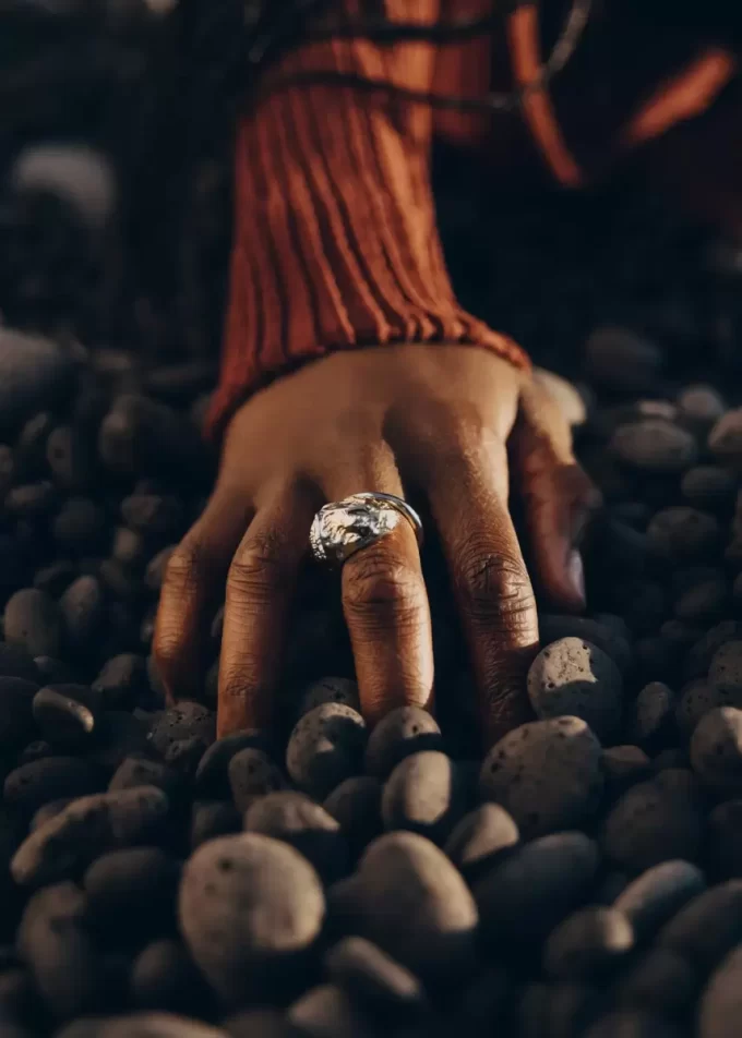 Eroz Ring Edition Duo Palladium mit 24 Karat Vergoldung