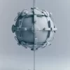 Knopf Schleife Kugel Edition Wolke