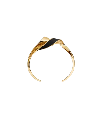 Éole Cuff Edition Schwarzes Leder