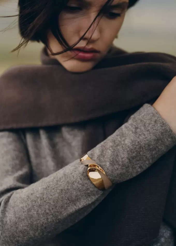 Éole Cuff Edition Taupefarbenes Leder