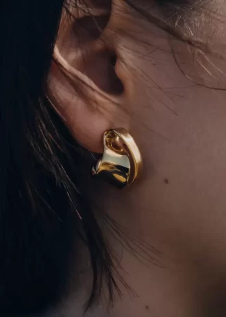 Éole Curled Earrings Edition vergoldete Edition