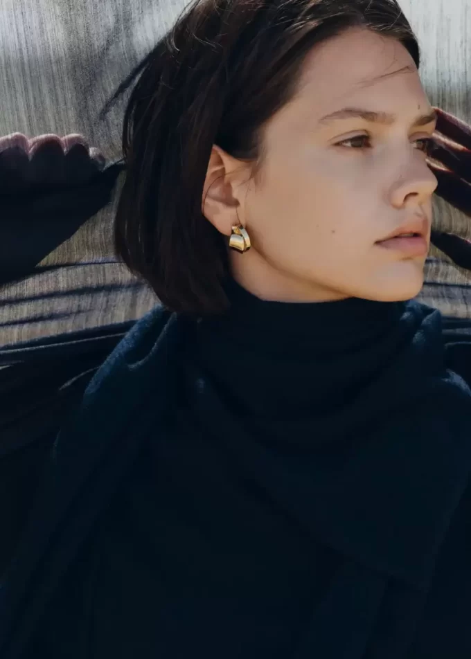 Éole Curled Earrings Edition vergoldete Edition