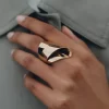 Éole Draped Ring Edition 24 Karat Gold vergoldet