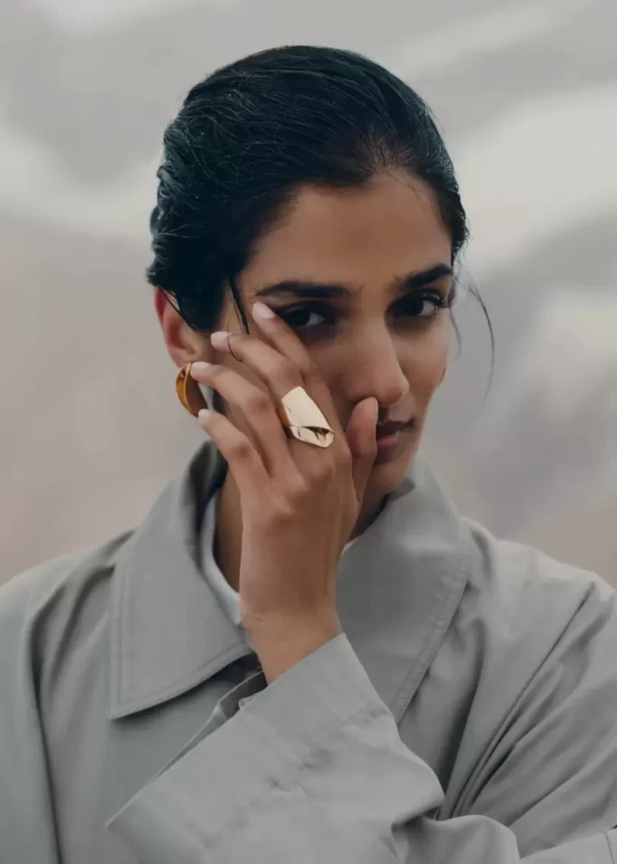 Éole Draped Ring Edition 24 Karat Gold vergoldet