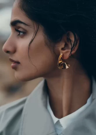 Éole Ohrringe Edition 24 Karat Gold vergoldet