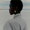 Éole Slim Hoop Earrings Edition Messing vergoldet