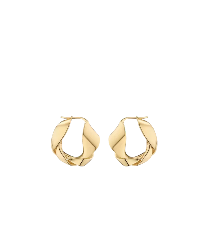 Éole Wavy Hoop Earrings Edition vergoldete Edition