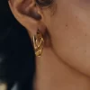 Éole Wavy Hoop Earrings Edition vergoldete Edition