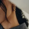 Éole Wavy Hoop Earrings Edition vergoldete Edition