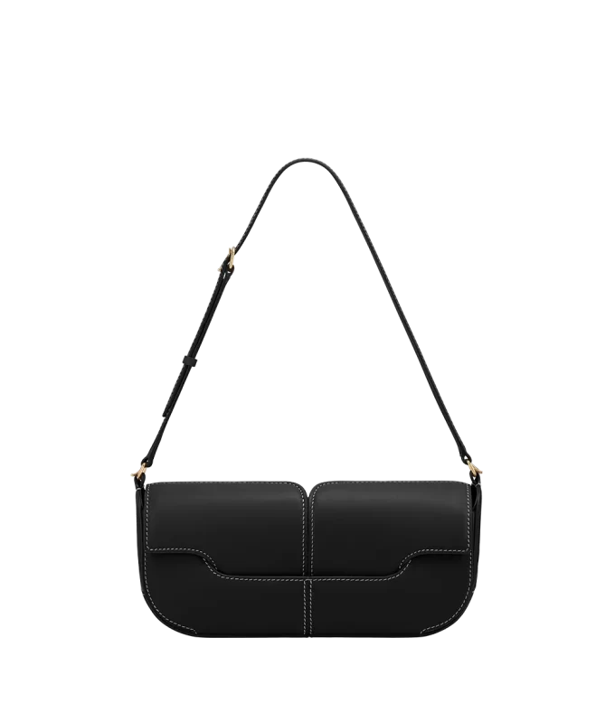Osmo Edition Glattes Schwarz mit Ecru-Nähten